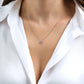 14K Solid Gold Infinite Heart Diamond Necklace