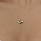 925 Sterling Silver Light Blue Evil Eye Necklace