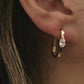14K Solid Gold Clipped Teardrop Earrings