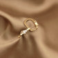 14K Solid Gold Clipped Teardrop Earrings