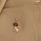 14K Solid Gold Minimalist Cat Necklace