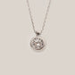 925 Sterling Silver Rolled Solitaire Minimalist Necklace