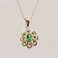 925 Sterling Silver Mid-Century Spaced Oval Necklace