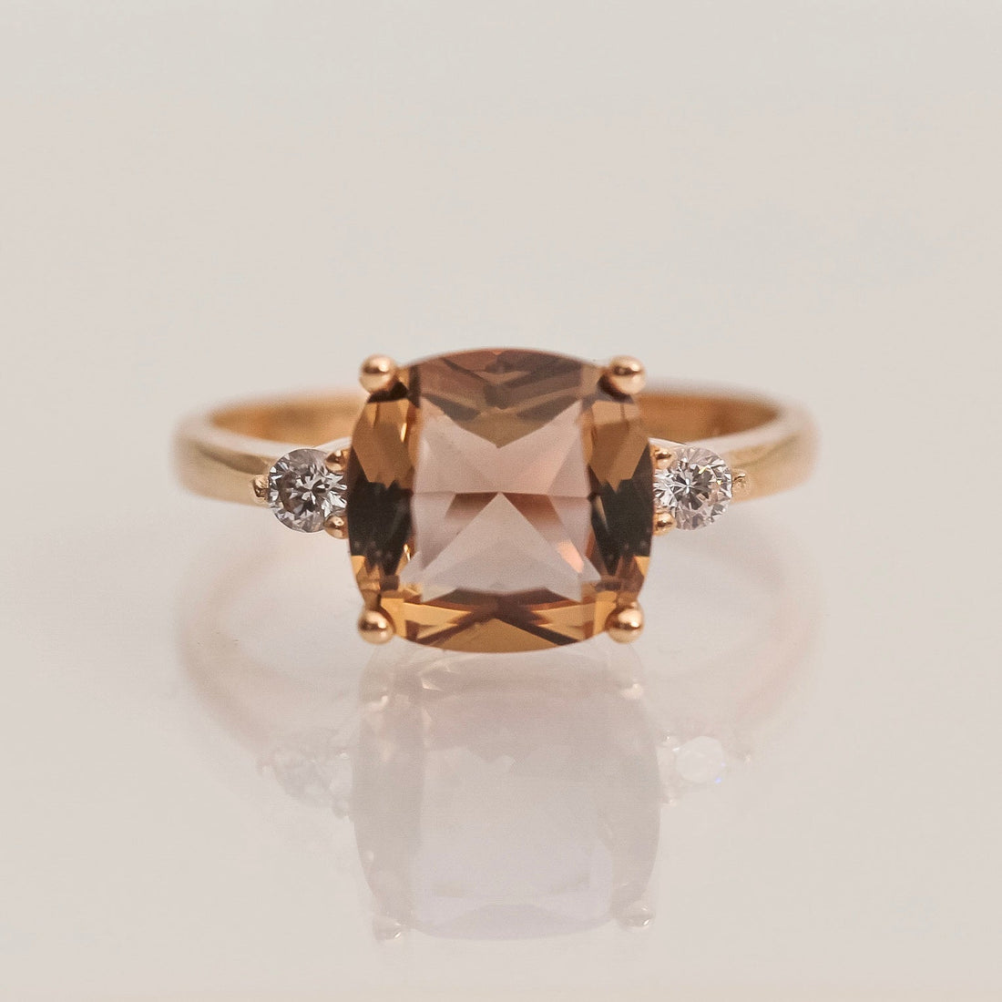 925 Sterling Silver Square Princess Cut Zultanite Ring