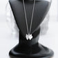 14K Solid Gold Graceful Butterfly Wing Diamond Necklace