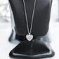 14K Solid Gold Layered Heart Diamond Necklace
