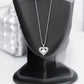 14K Solid Gold Harmonious Heart Diamond Necklace