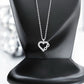 14K Solid Gold Infinite Heart Diamond Necklace