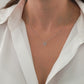 14K Solid Gold Infinite Heart Diamond Necklace