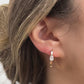 14K Solid Gold Clipped Teardrop Earrings